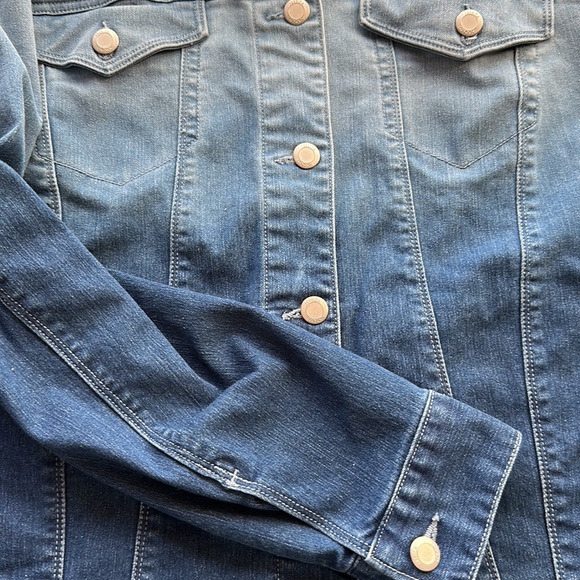 Jessica London Ombré Blue denim jacket size 18W - Picture 7 of 8